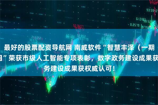 最好的股票配资导航网 南威软件“智慧丰泽（一期）ppp项目”荣获市级人工智能专项表彰，数字政务建设成果获权威认可！