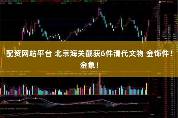 配资网站平台 北京海关截获6件清代文物 金饰件！金象！